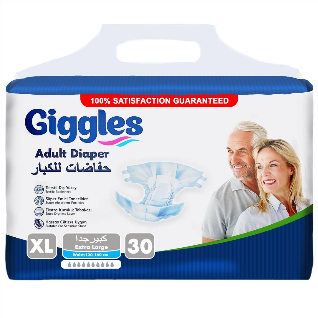GİGGLES BEL BANTLI HASTA BEZİ XL 30 LU